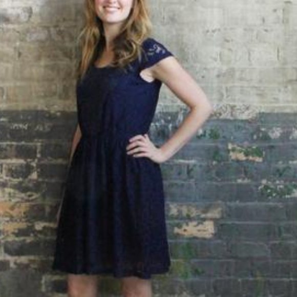 Mismash Midnight Blue Crochet Summer Dress - Picture 2 of 11